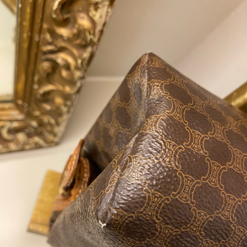 Celine Doctor’s Bag Vintage Macadam Triomphe. Frame Opening Travel/Cosmetics. - Picture 4 of 13